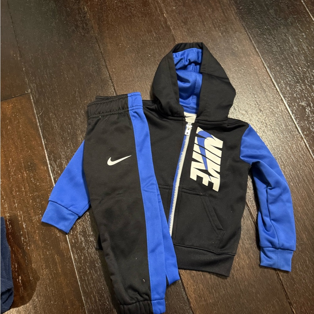 Nike Black and Blue Dri-FIT Jacket